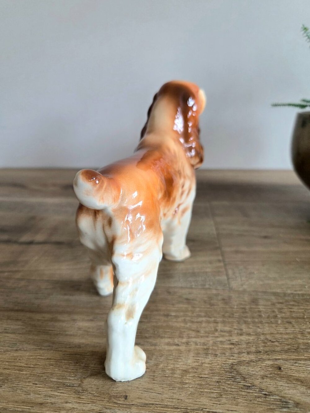 Vintage Foreign Ceramic Porcelain Cocker Spaniel Dog figuring Home Decor 5 1/4'' - Picture 3 of 6